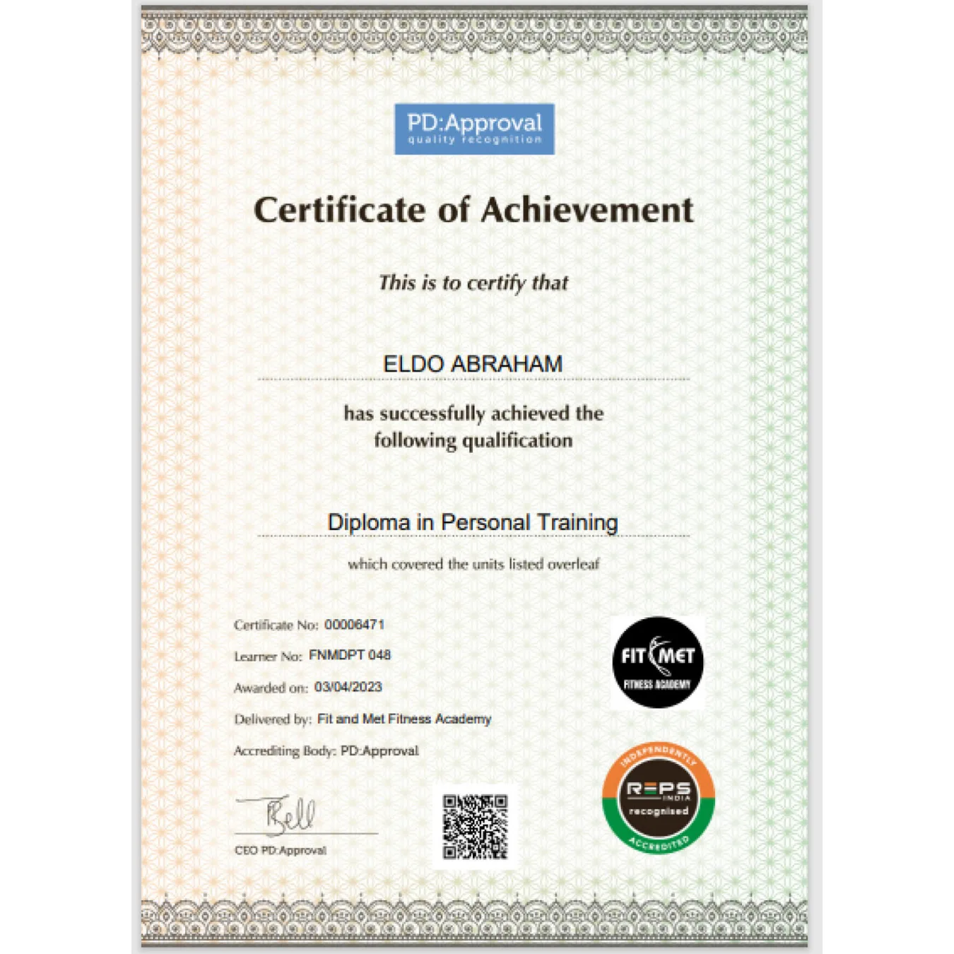 Certification logo