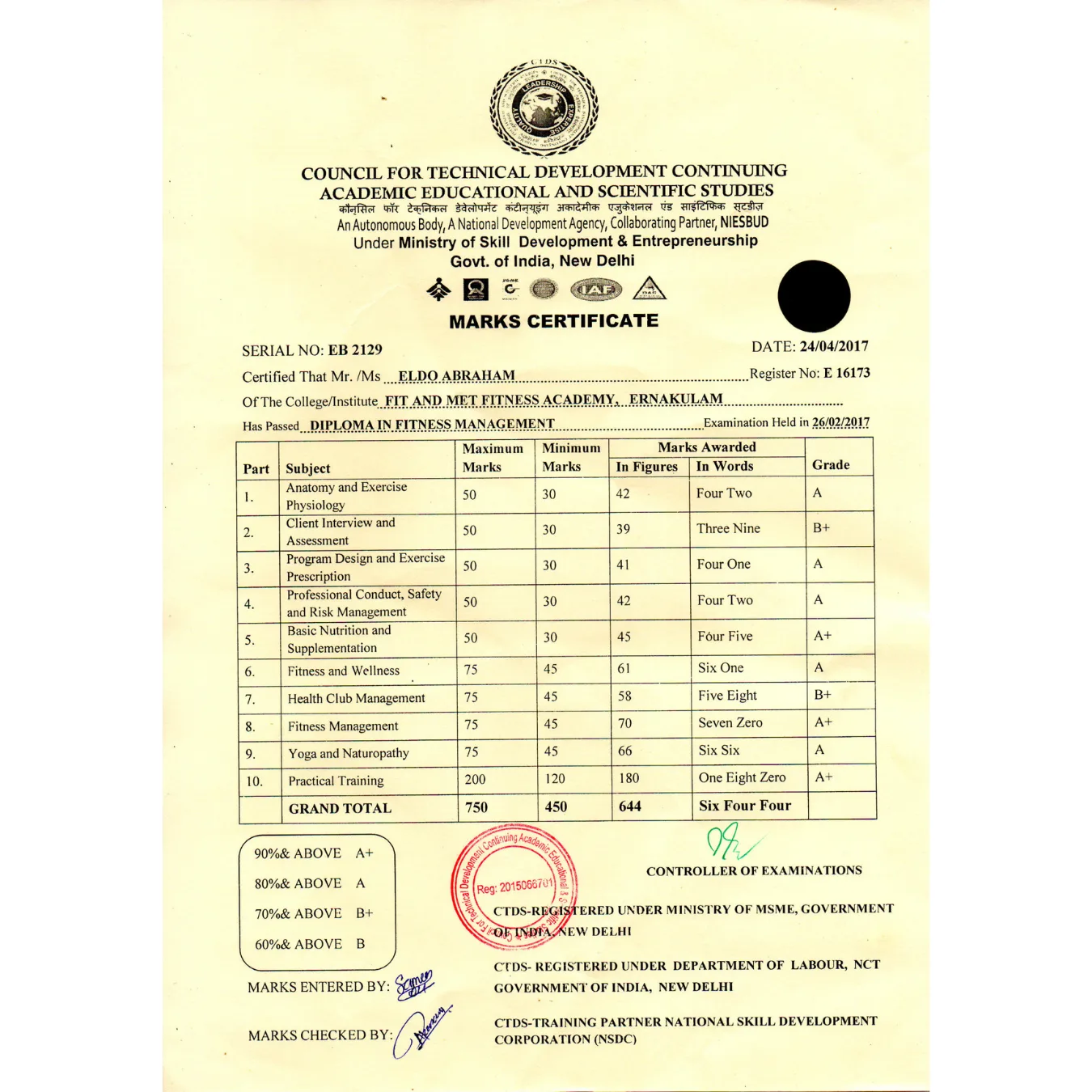 Certification logo
